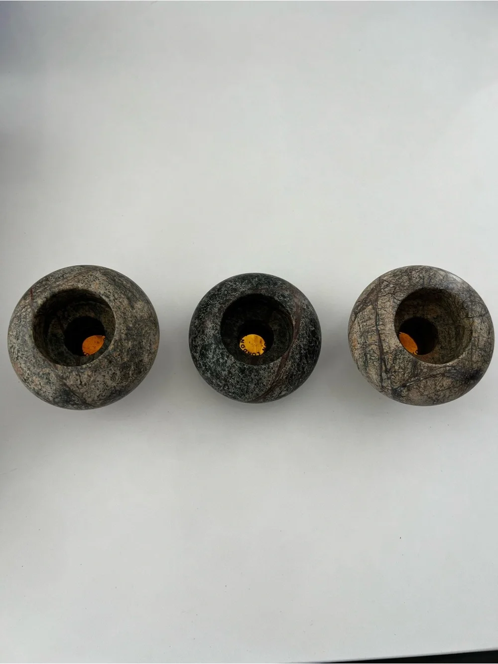 Tom Dixon Rock Tealight Holder set of 3